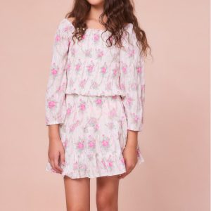 Girls Malva Cotton Floral Top