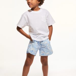 Little Boy Swim Shorts - WHISPER BLUE