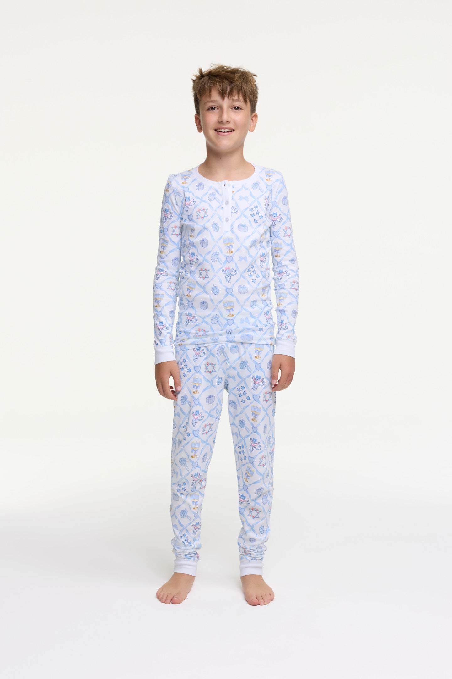LoveShackFancy x Roller Rabbit Kids Starry Nights Lattice Pajamas - Image 6