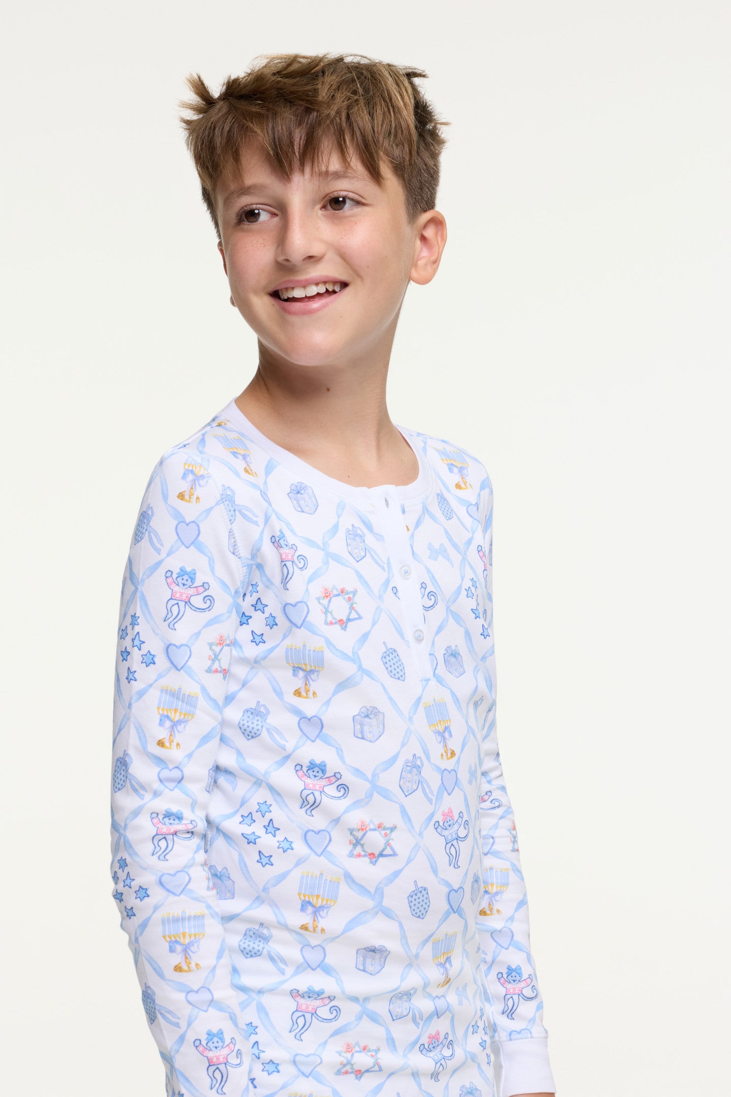 LoveShackFancy x Roller Rabbit Kids Starry Nights Lattice Pajamas - Image 8