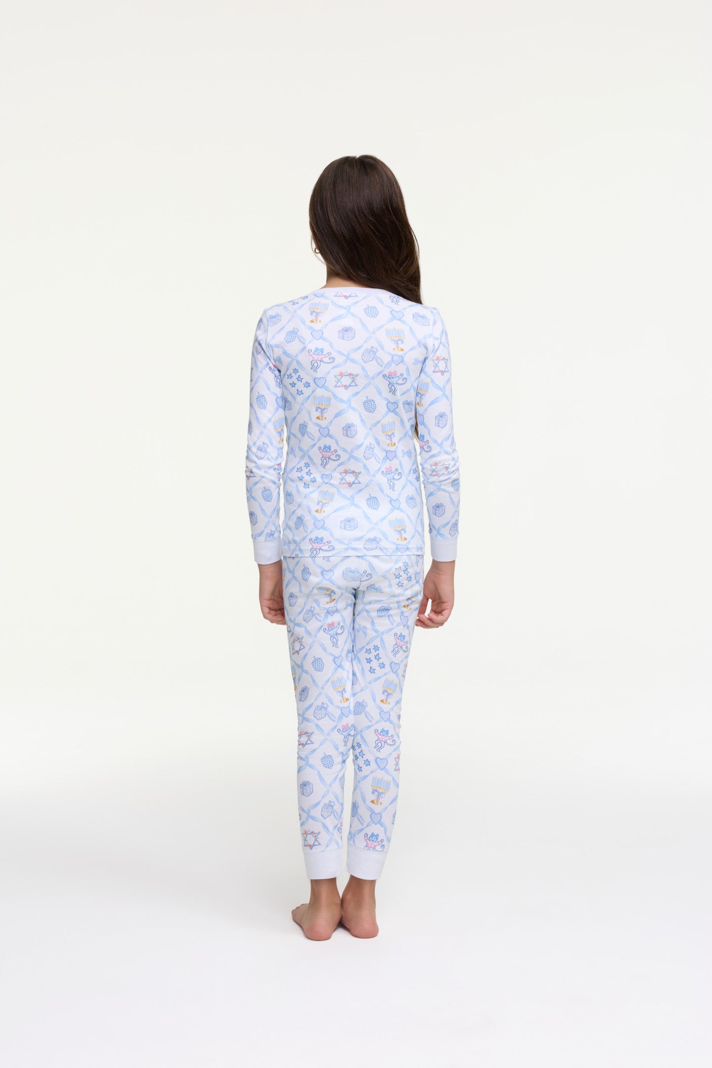 LoveShackFancy x Roller Rabbit Kids Starry Nights Lattice Pajamas - Image 5