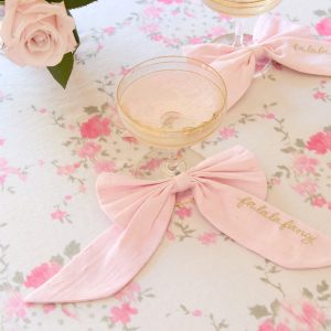 Silk Stemware Dressing Bows - Set Of 2