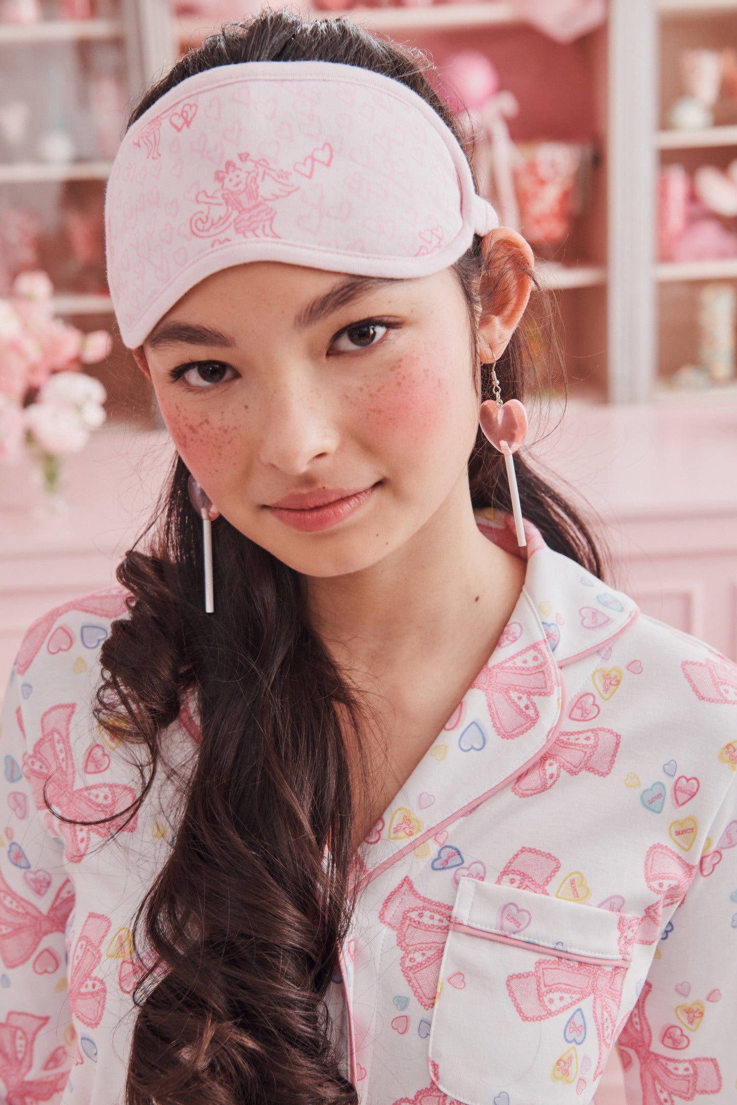 LoveShackFancy x Roller Rabbit Doily Beux Women's Long Sleeve Polo Pajama Set - Image 5
