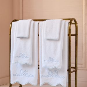 Heirloom Floral Trim Wash Cloth