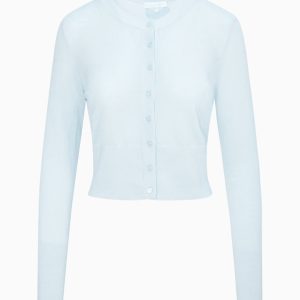Adeanne Pastel Cashmere Cardigan - BLUE