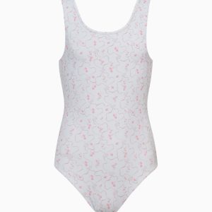 Girls Aldora Blue Floral Swimsuit