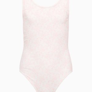 Little Girls Aldora Bow Print Swimsuit