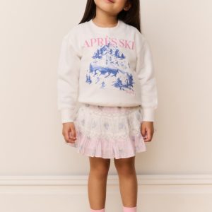 Little Girls Amethyst Ski Pullover