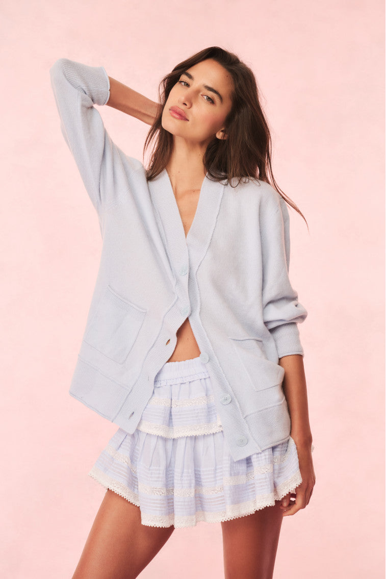 Applene Cashmere Cardigan - SEAGLASS BLUE - Image 2