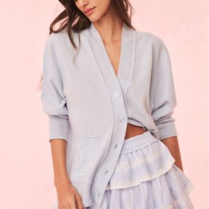 Applene Cashmere Cardigan - SEAGLASS BLUE