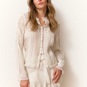 Aralina Silk Blouse - IVORY
