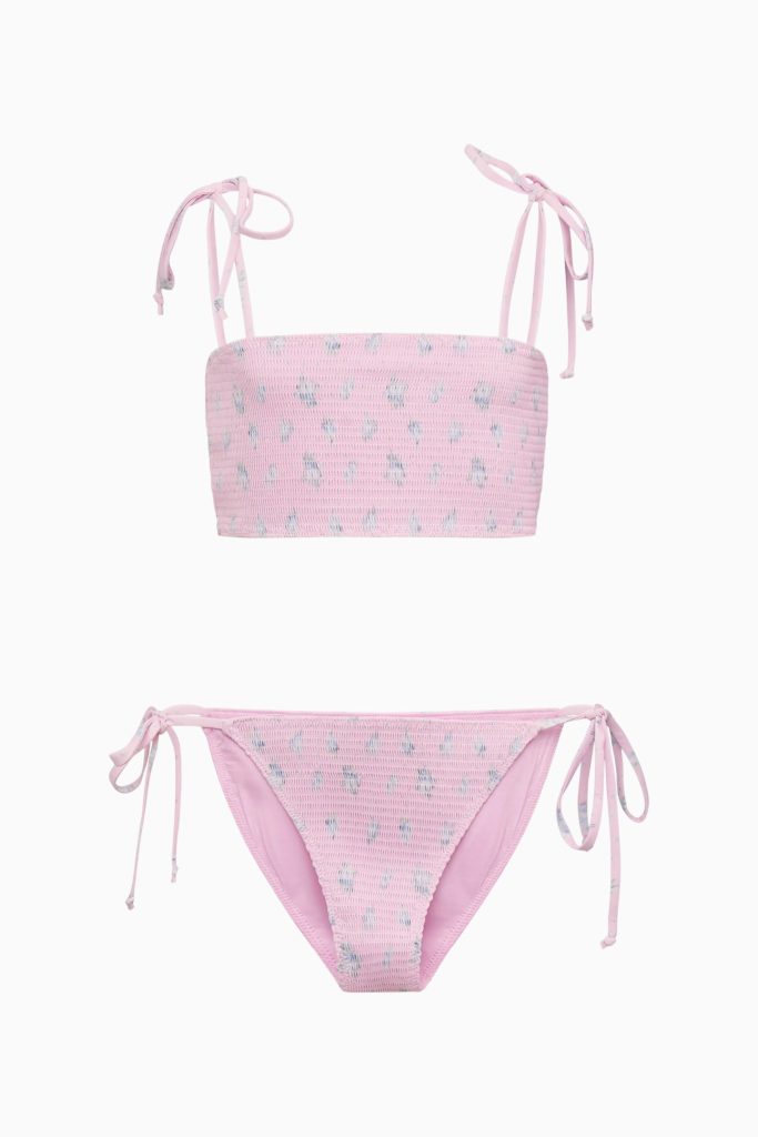 Tween Asta Smocked Floral Bikini