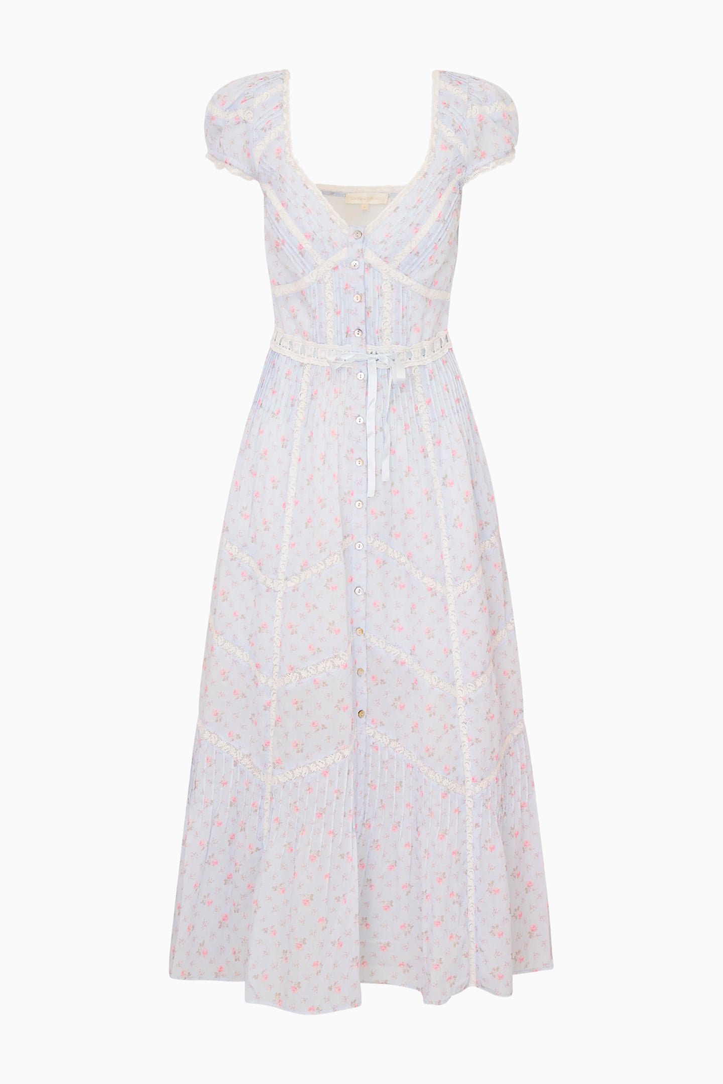 Aurela Floral Cotton Midi Dress - Image 6