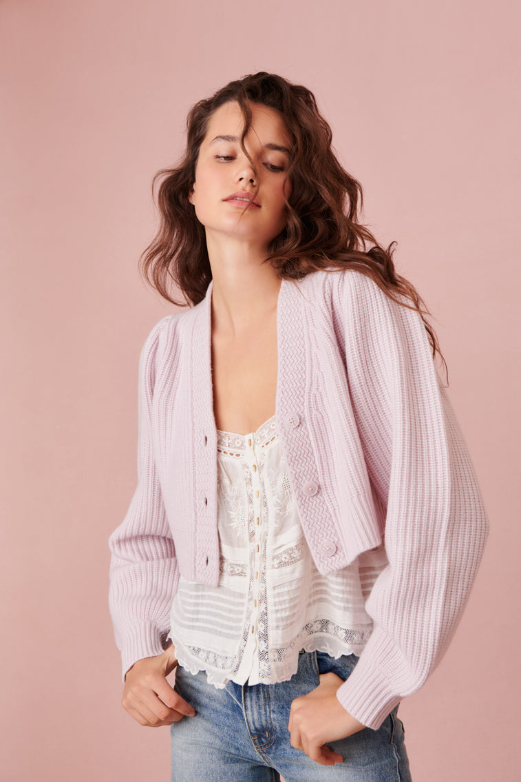Avignon V-Neck Crop Cardigan - Image 11