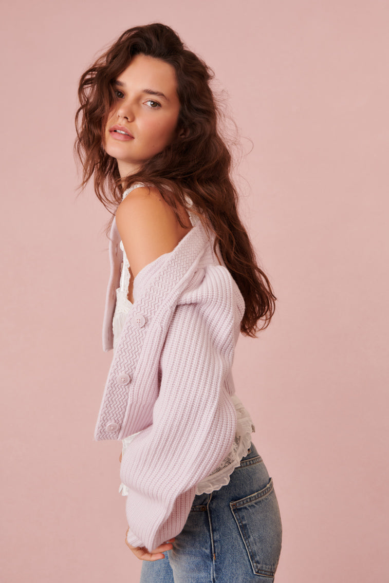 Avignon V-Neck Crop Cardigan - Image 14