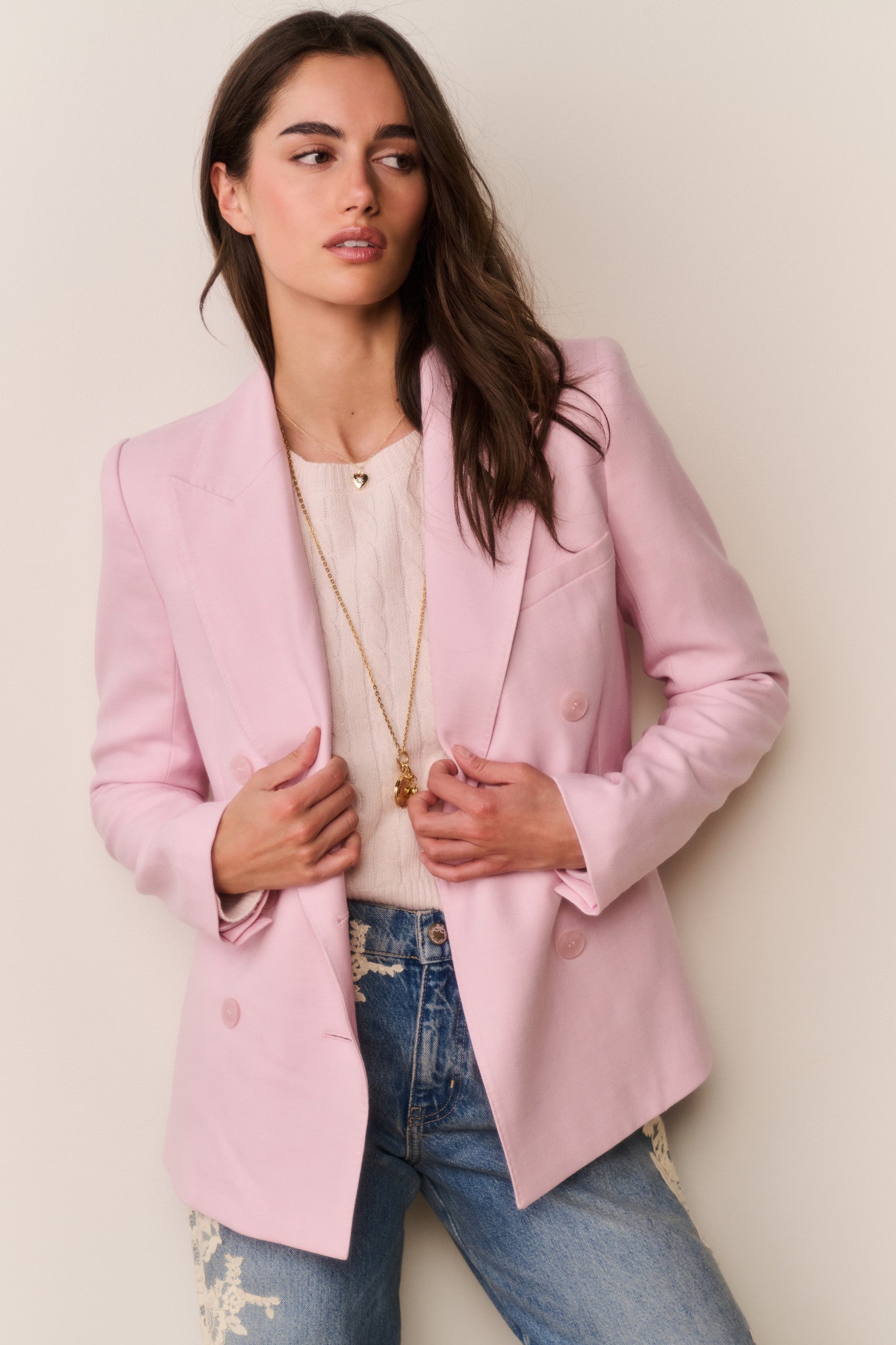Gillian Linen-Cotton Bow Blazer - Image 2