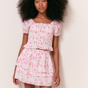 Girls Billie Heirloom Print Skirt