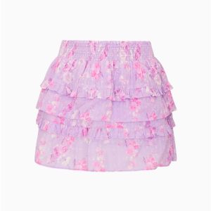 Girls Billie Heirloom Print Skirt - HIBISCUS