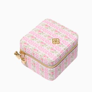 Kendra Scott x LoveShackFancy Pink Small Zip Jewelry Case