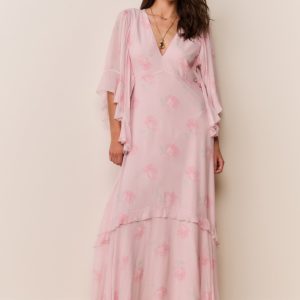 Brinley Floral Chiffon Maxi Dress