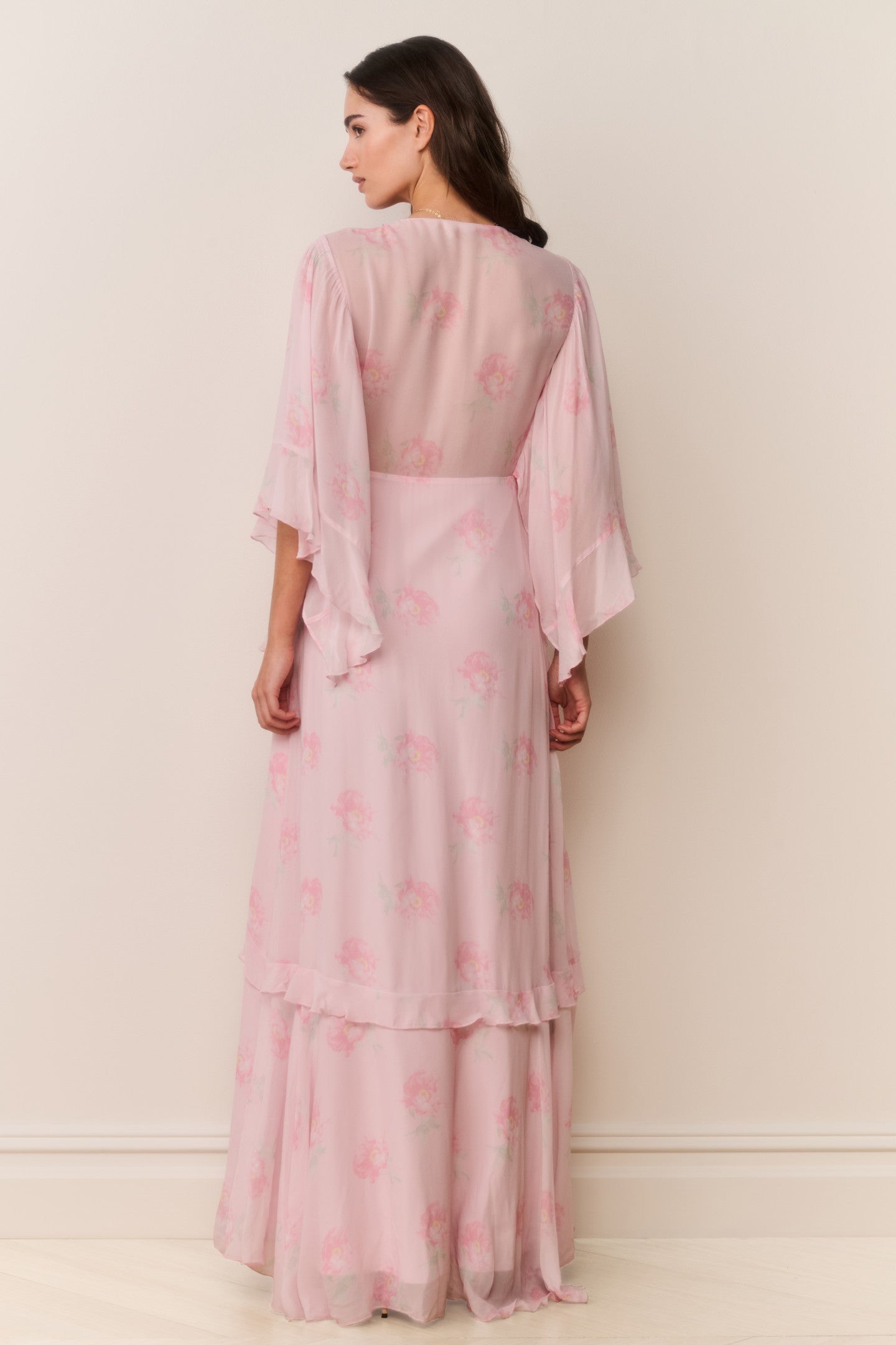 Brinley Floral Chiffon Maxi Dress - Image 5
