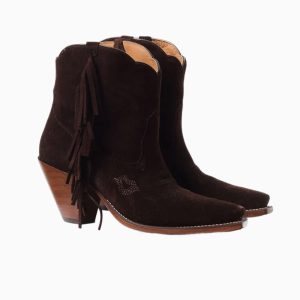 Besita The Spirit Fringe Suede Booties