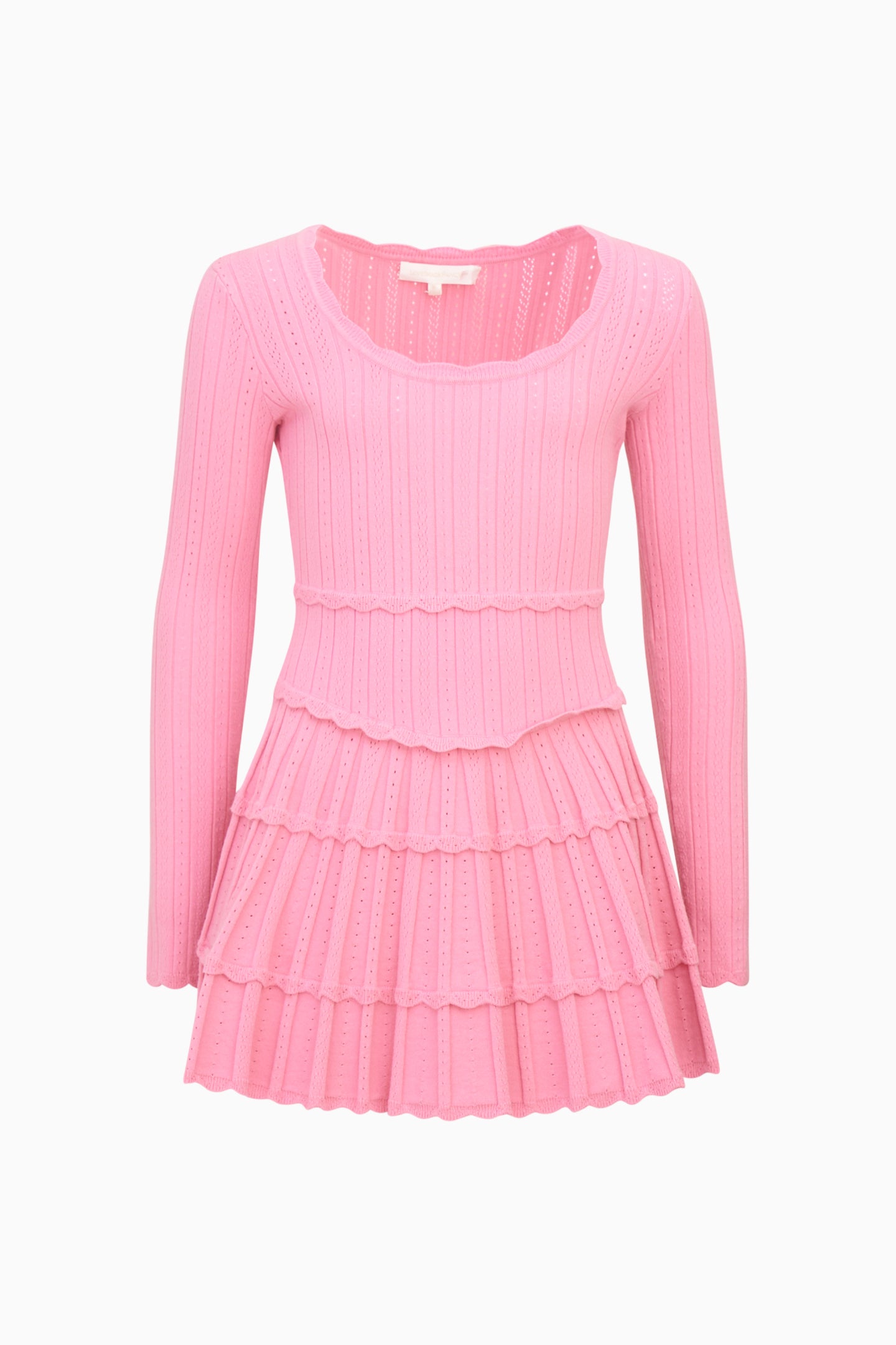 Girls Caliora Stretch Pointelle Dress - Image 2