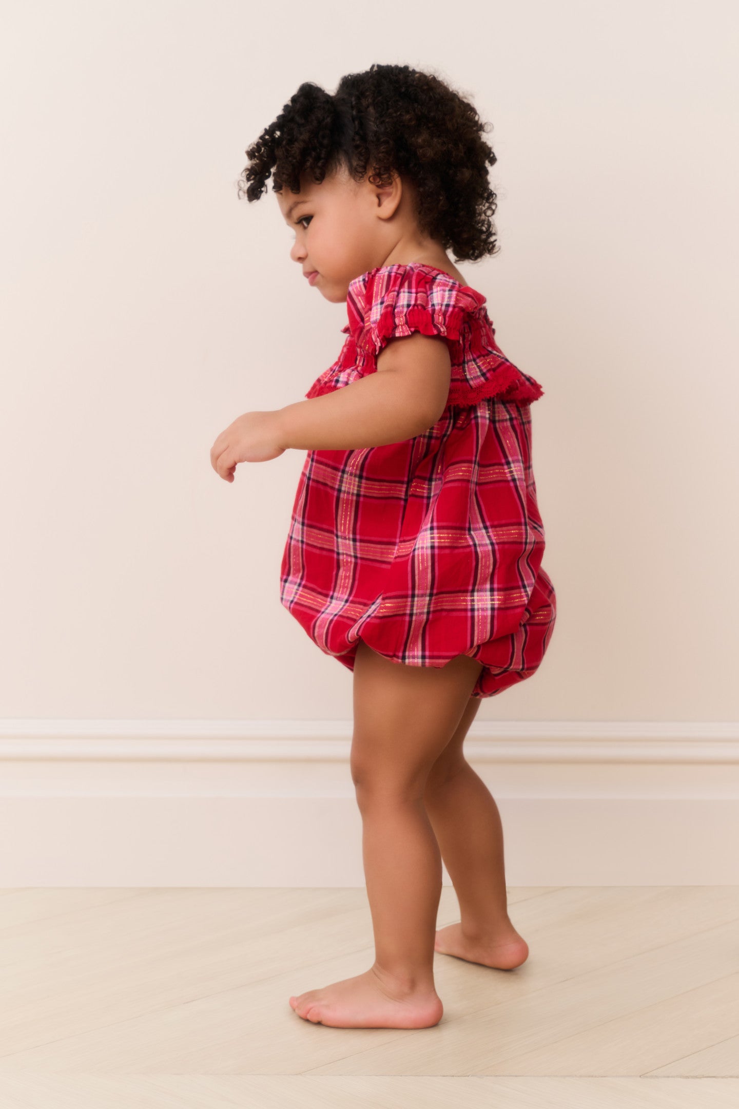Baby Carlita Tartan Pinafore - Image 2