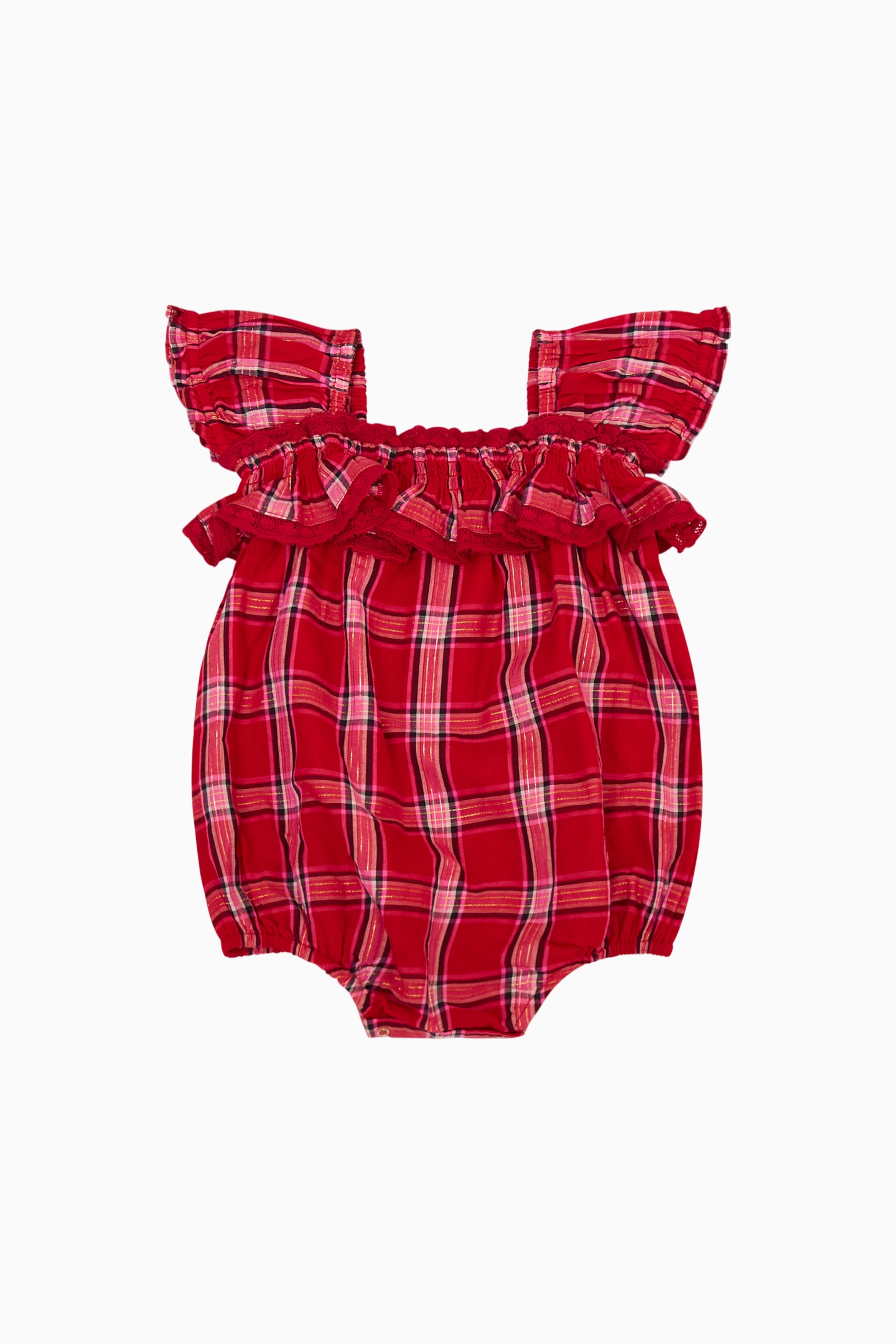 Baby Carlita Tartan Pinafore - Image 4
