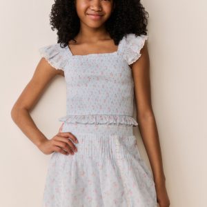 Tween Solena Floral Cotton Skirt