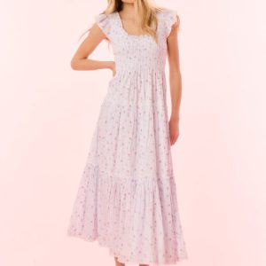 Chessie Cotton Floral Maxi Dress