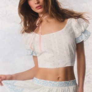 Re-Edition Christine Cotton Polkadot Top