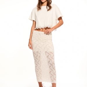 Clooney Stretch Lace Maxi Skirt