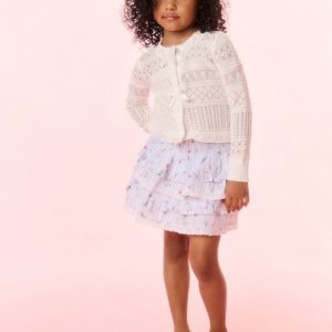 Girls Billie Floral Striped Skirt