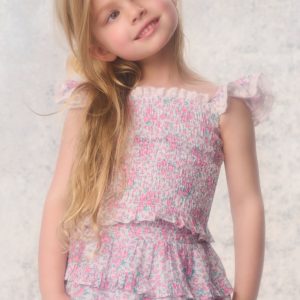 Little Girls Re-Edition Caspia Floral Top