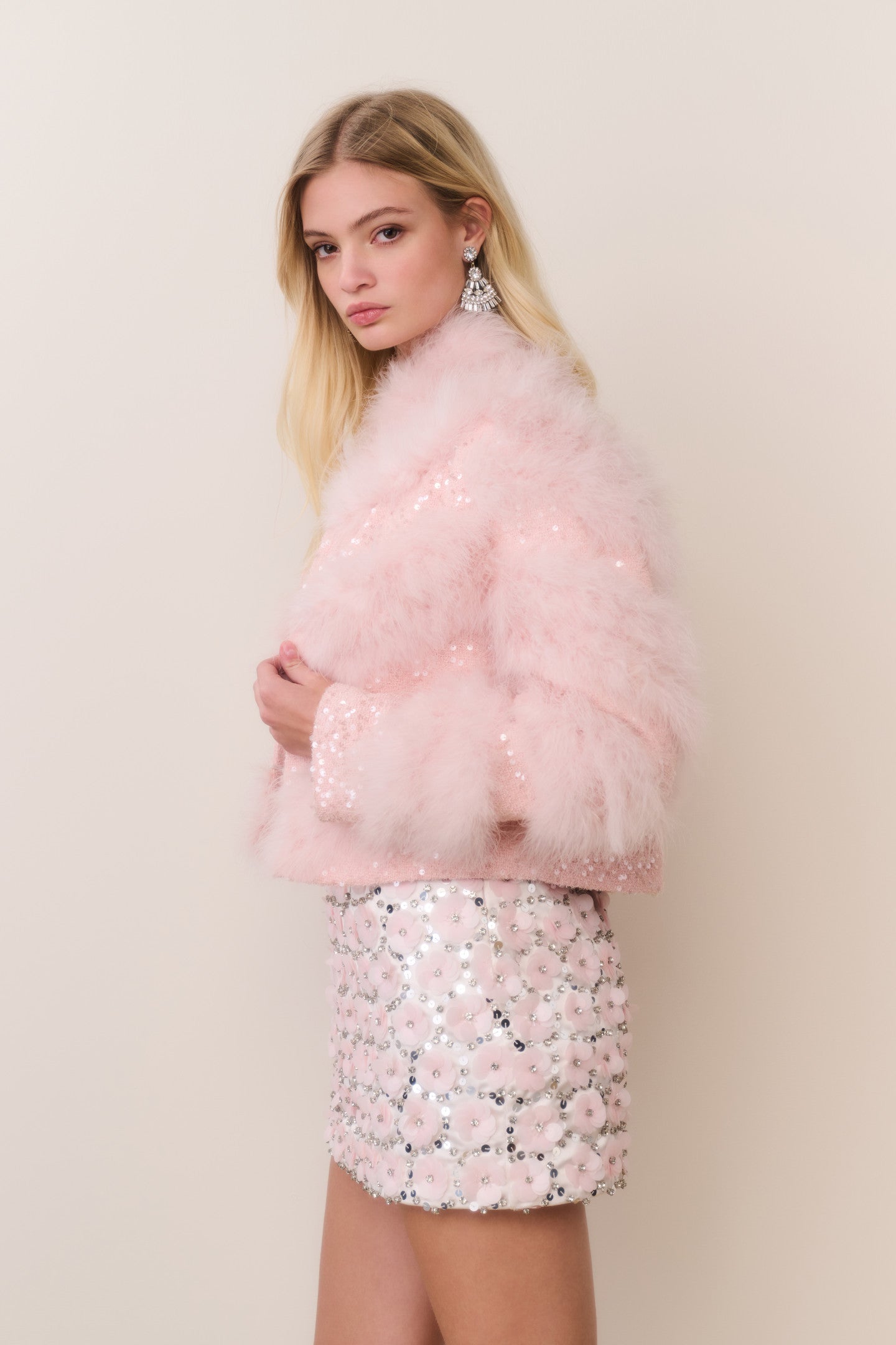 Curran Feather & Sequin Jacket - Image 4