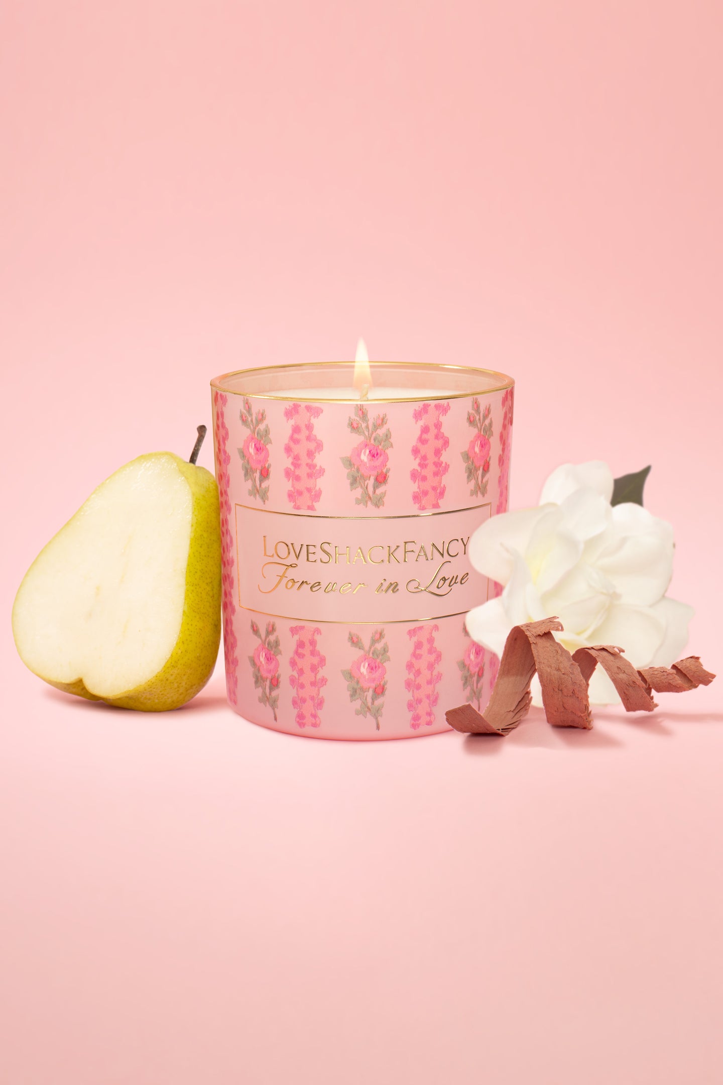 Forever in Love Candle with Green Pear & Gardenia - Image 2