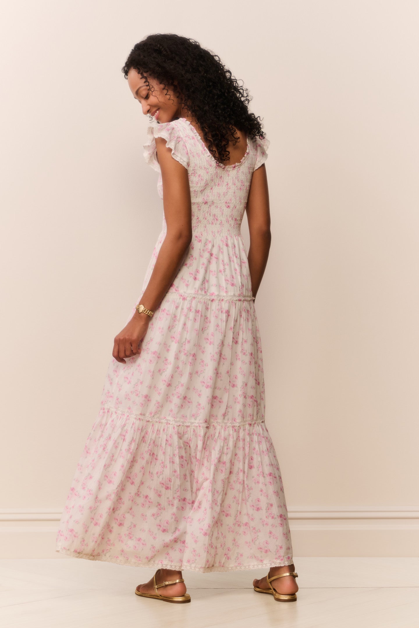 Chessie Blooming Floral Maxi Dress - RUSTIC ORCHID - Image 4