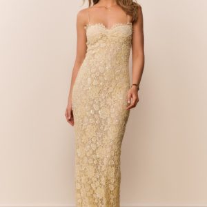 Ciona Sequin Lace Gown