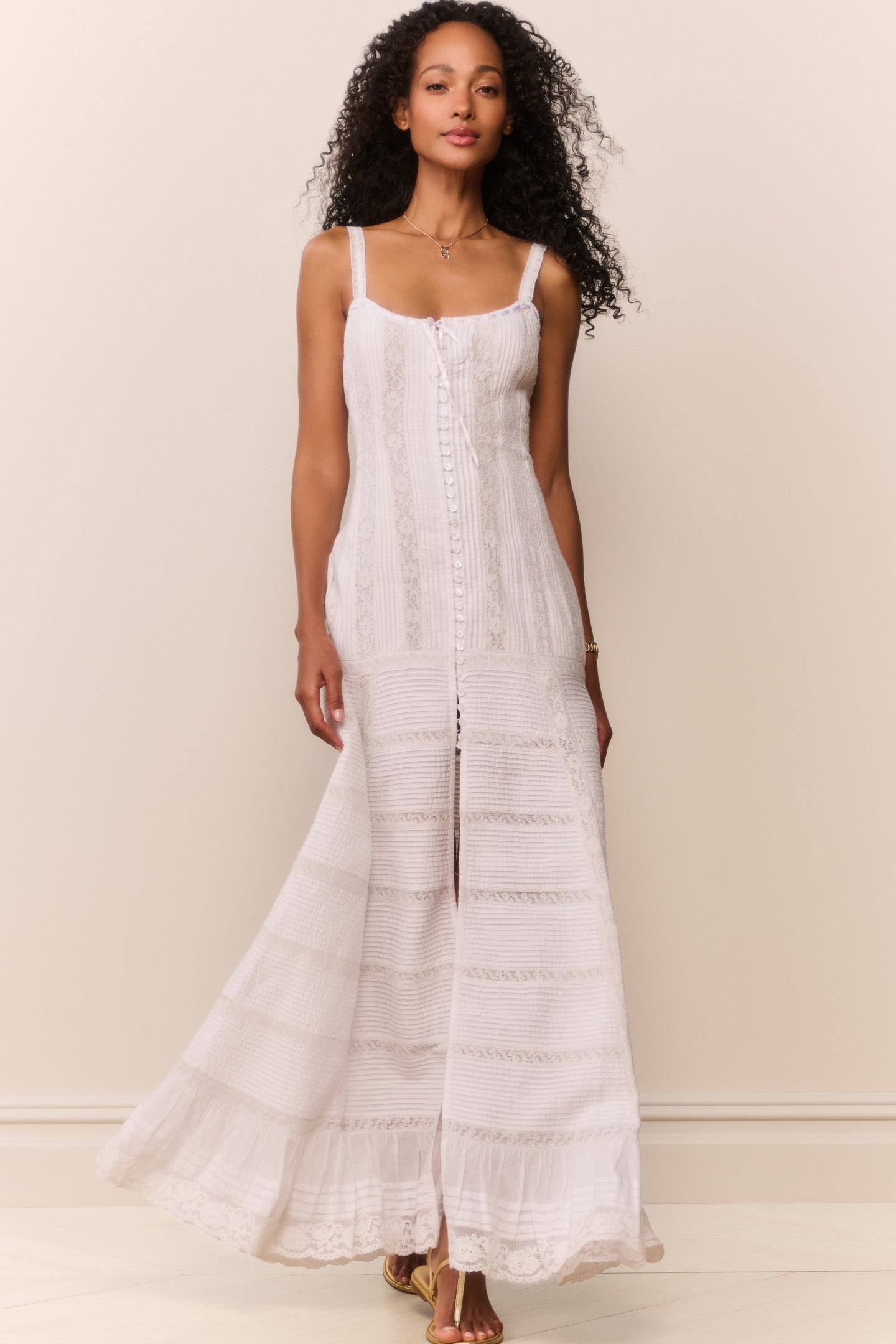 Calyx Cotton Victorian Maxi Dress