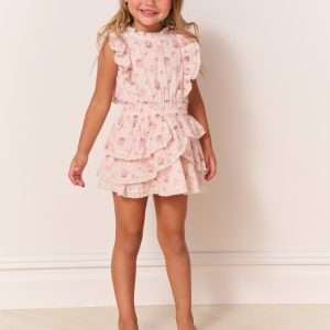 Girls Decker Cotton Garden Print Dress