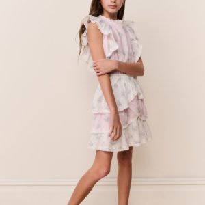 Tween Decker Mixed Print Dress