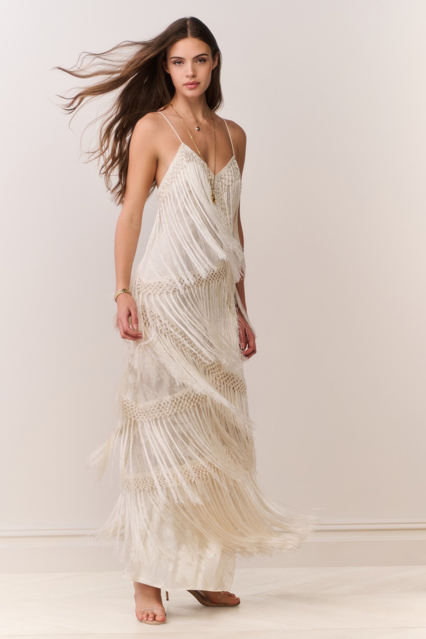 Delphi Fringe Lace Gown - Image 5