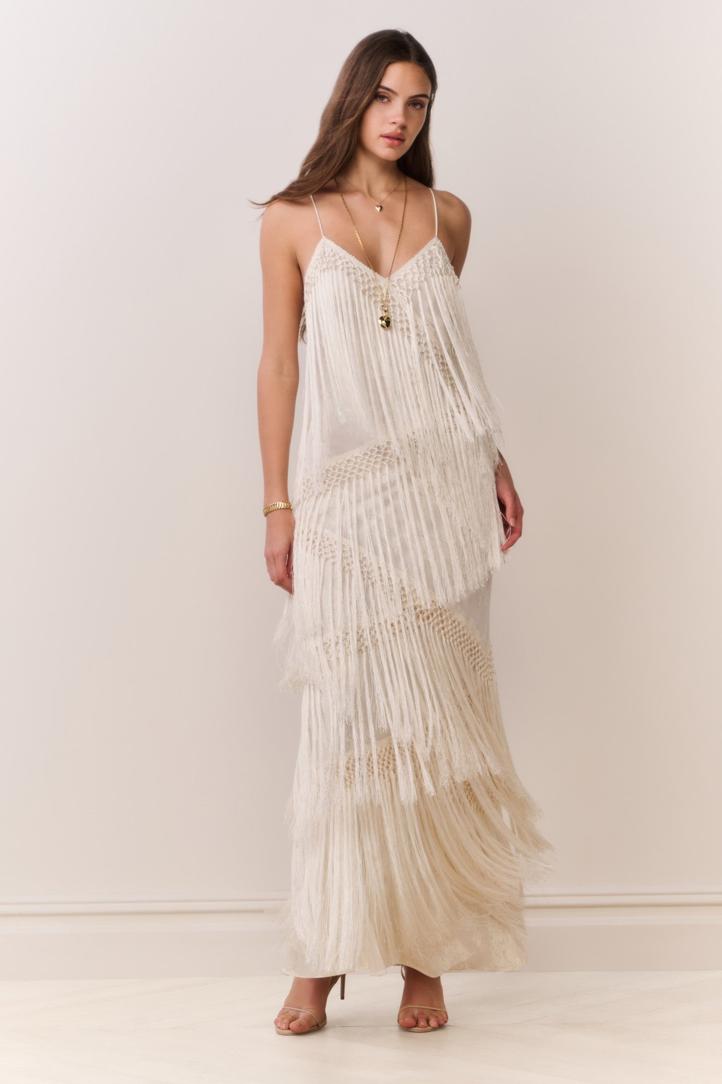 Delphi Fringe Lace Gown - Image 3