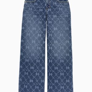 PINK x LoveShackFancy Denim Baggy High Rise Jeans