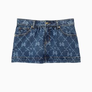 PINK x LoveShackFancy Denim Skirt