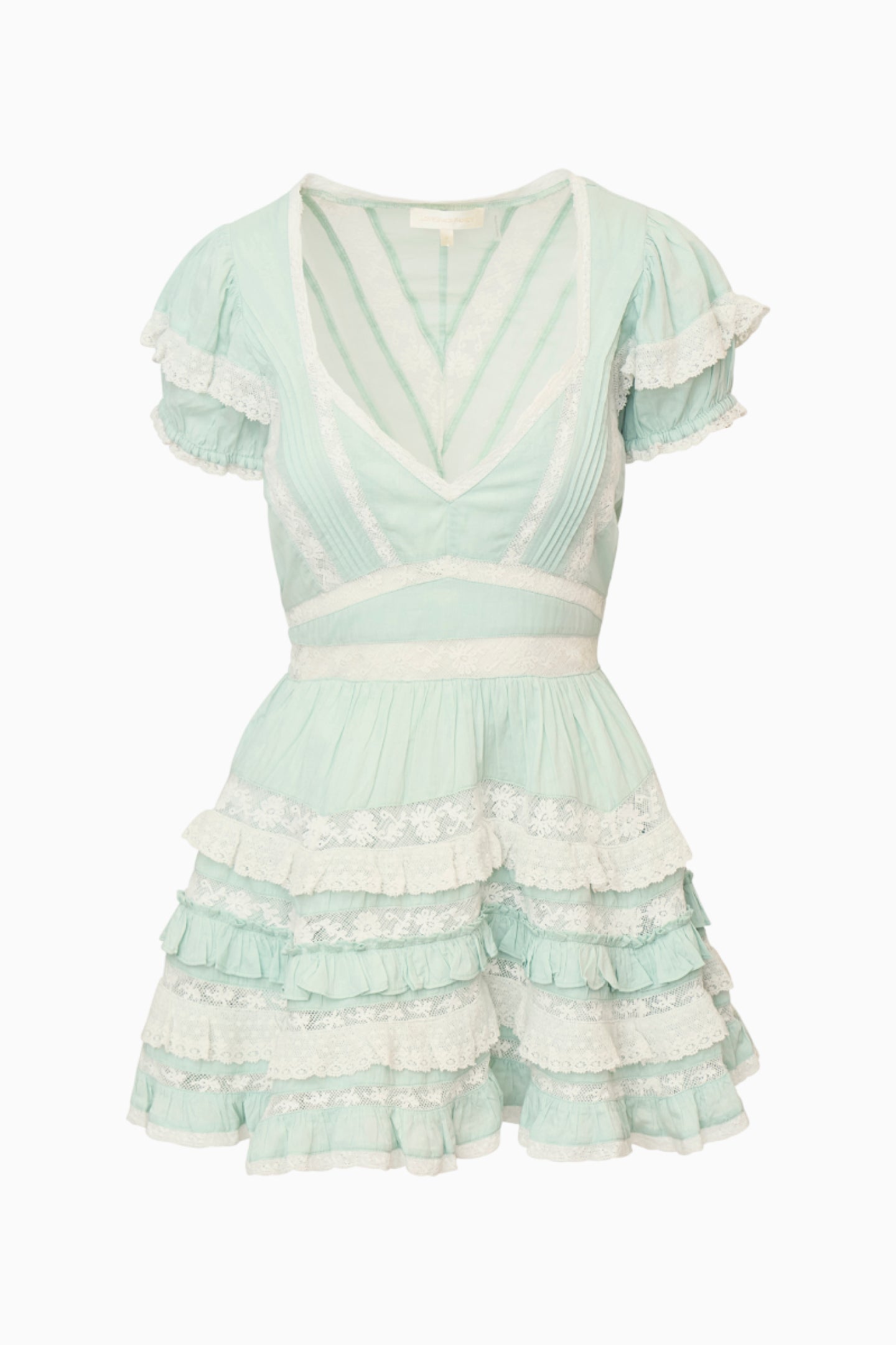 Nivara Lace Ruffle Mini Dress - Image 6