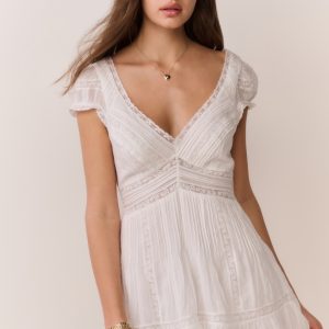 Edena Cotton Victorian Mini Dress