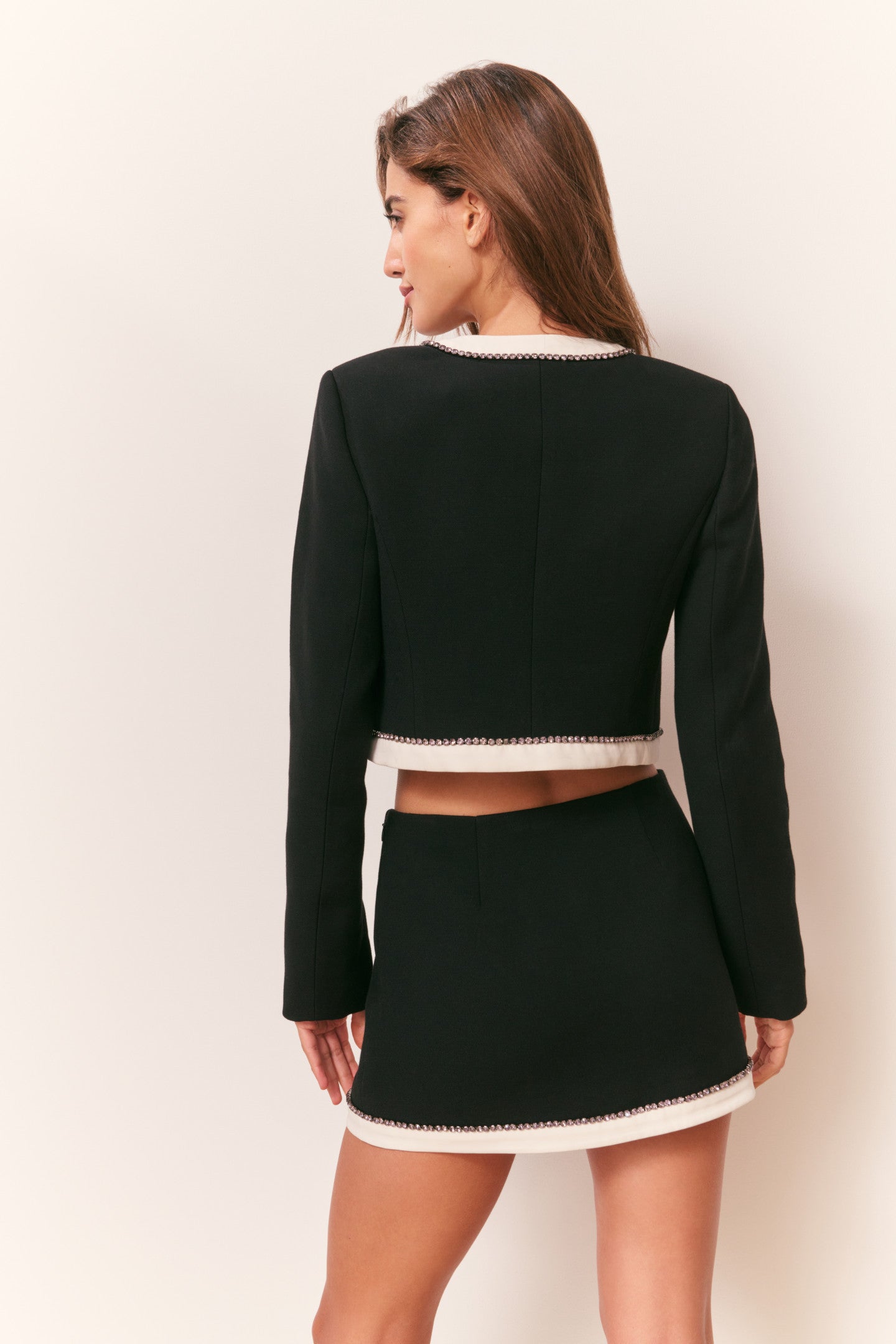 Edeness Bow Embellished Mini Skirt - Image 5
