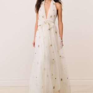 Eldora Celestial Embellished Tulle Gown